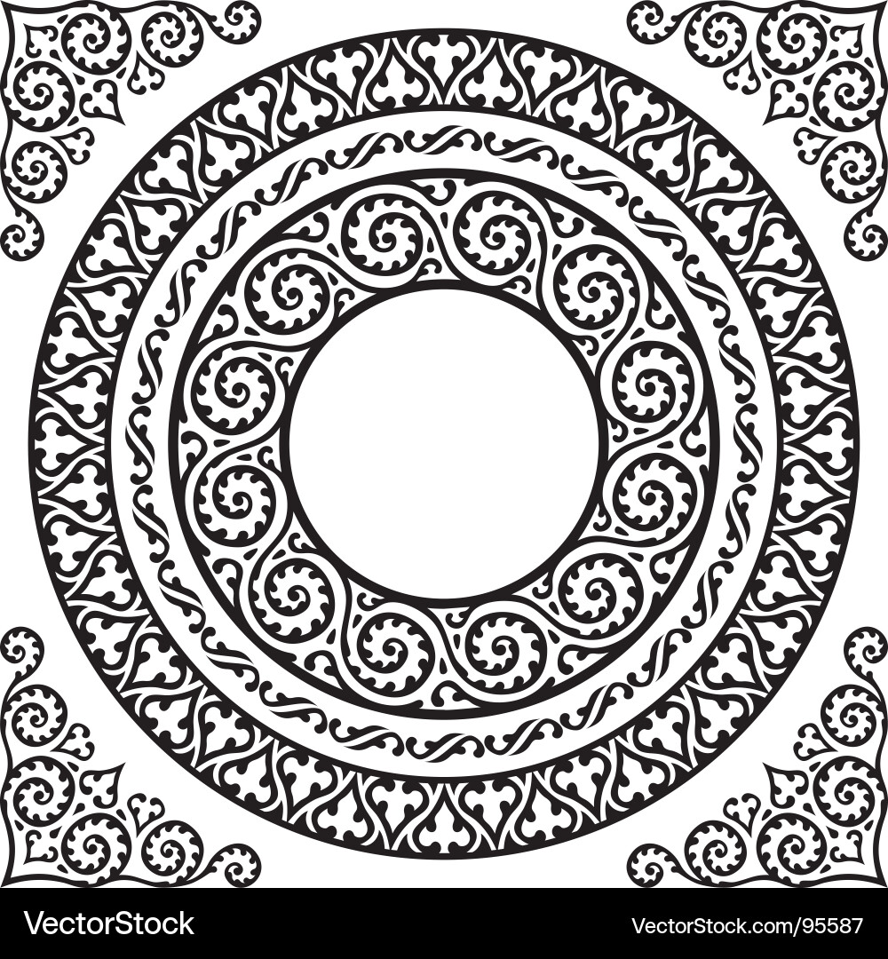 Circle frames Royalty Free Vector Image - VectorStock