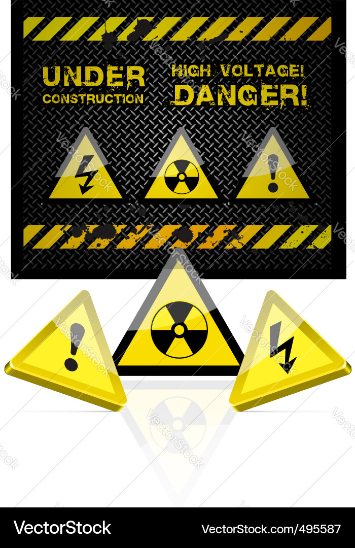 Danger grunge background Vector Image