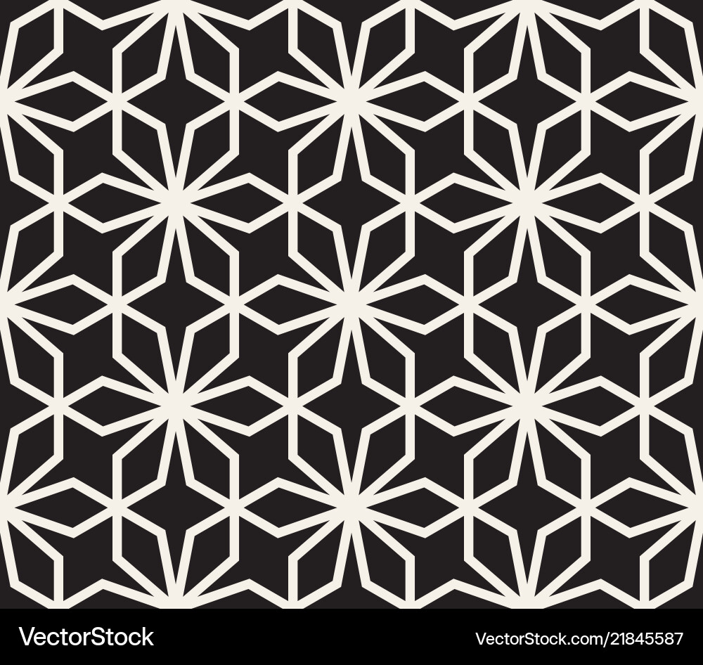 Geometric Line Pattern - Abstract Tiling Vector Image