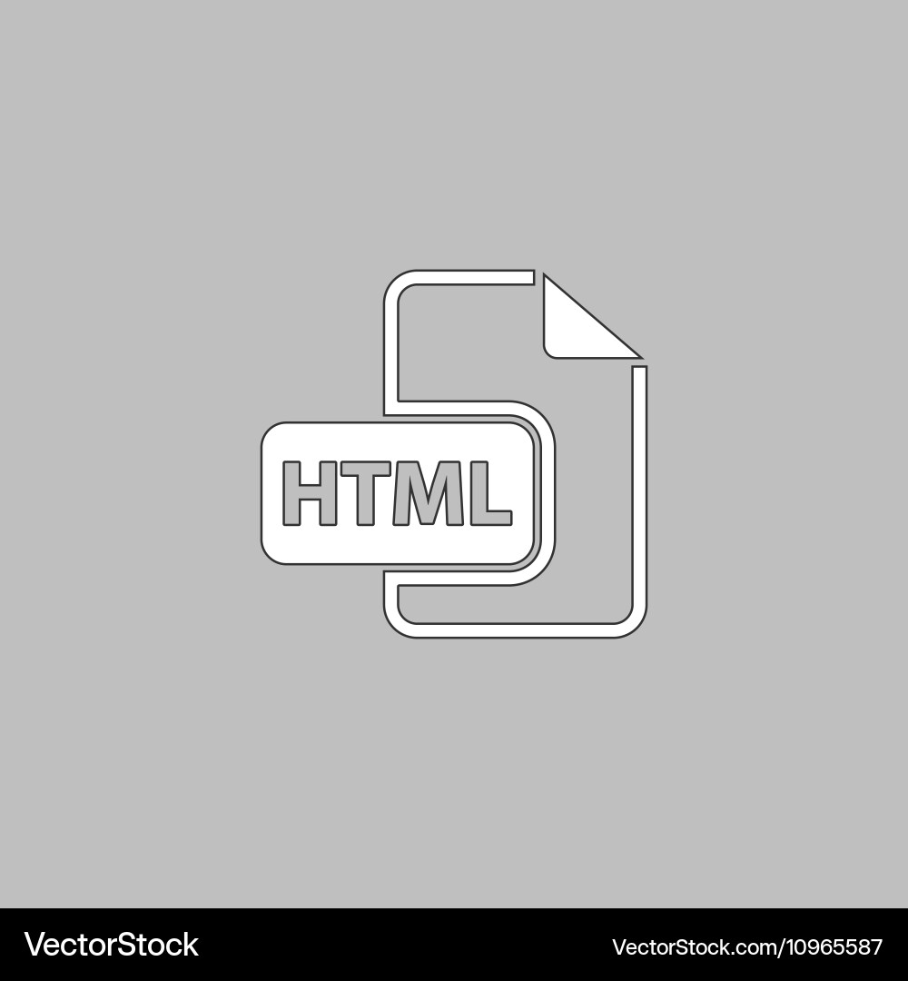 Html computer symbol Vector Image