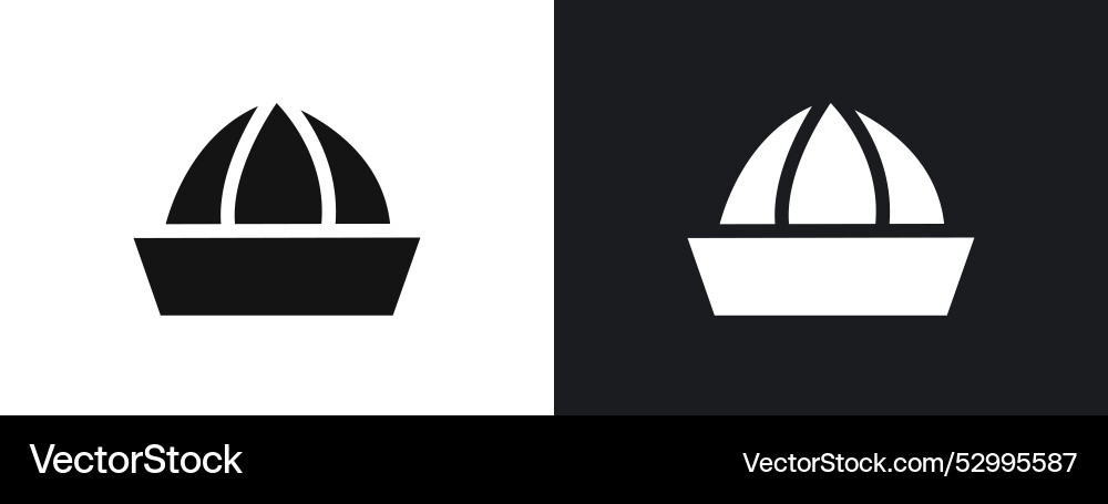 Lemon squeezer icon linear graphics set in black Vector Image