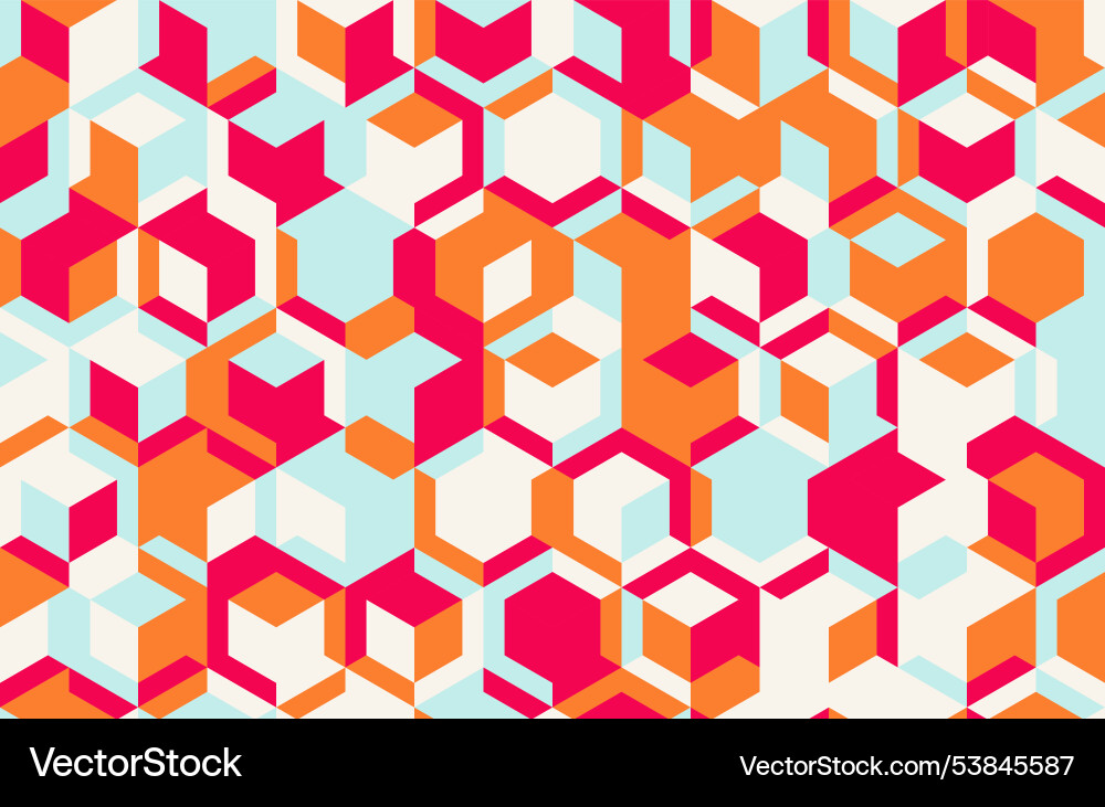 Seamless geometric pattern with textured shapes Seamless geometric pattern with textured shapes Vector Image