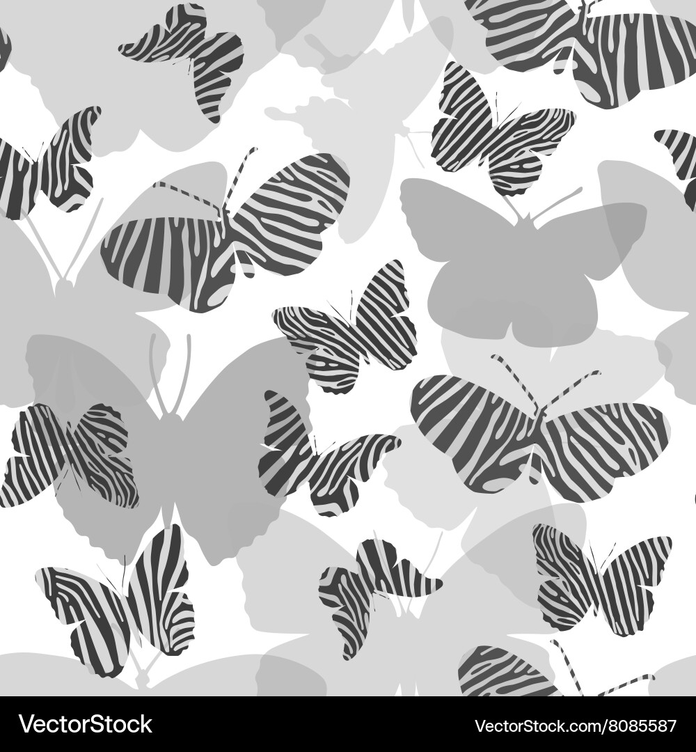 Seamless pattern with butterflies Vector Image