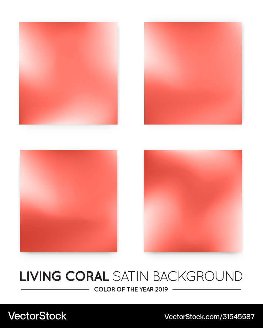 Set fabric textile satin or silk for interior Vector Image