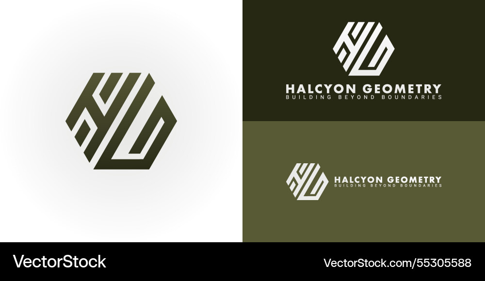 Dynamic logo design features the initials hg Dynamic logo design features the initials hg Vector Image