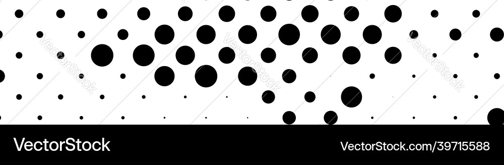 Halftone random circles dots pattern Vector Image