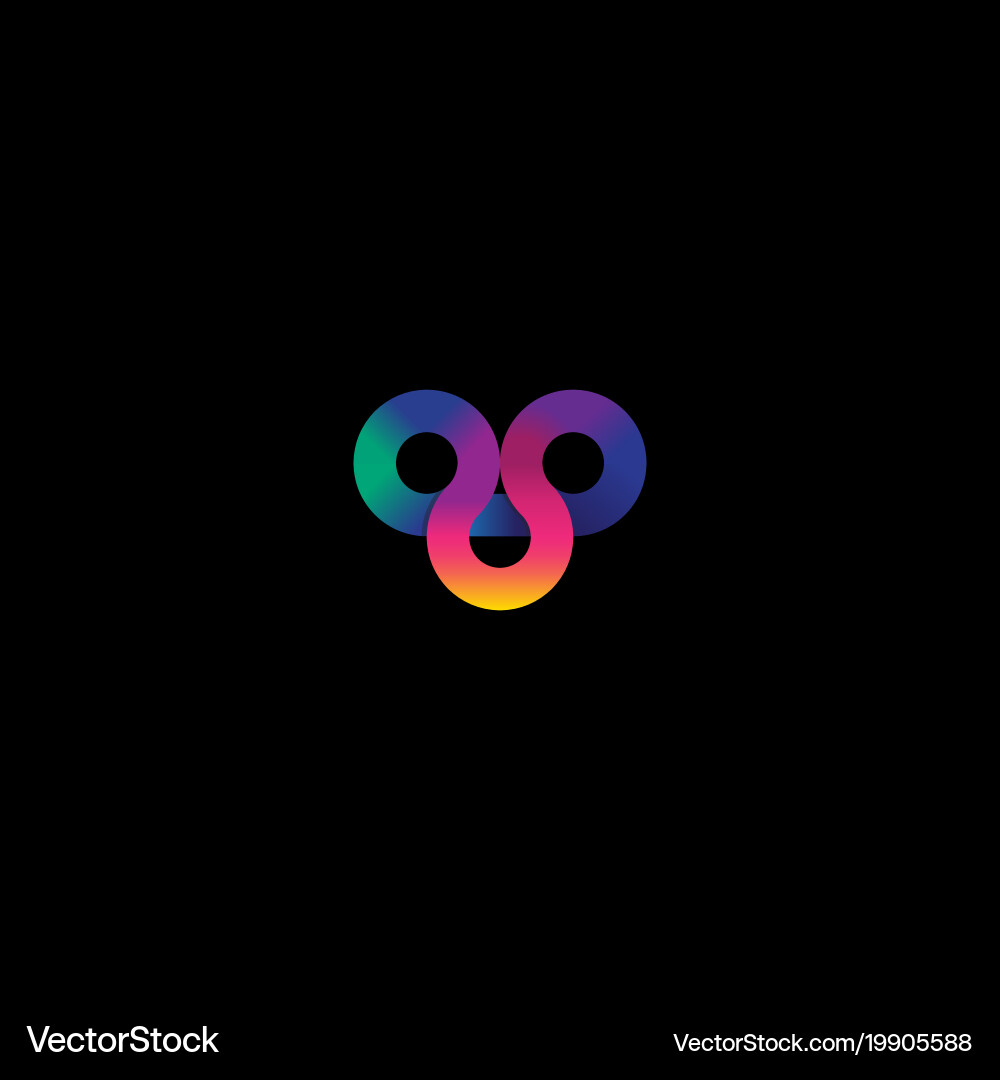 Infinite Loop Emblem Vector Image