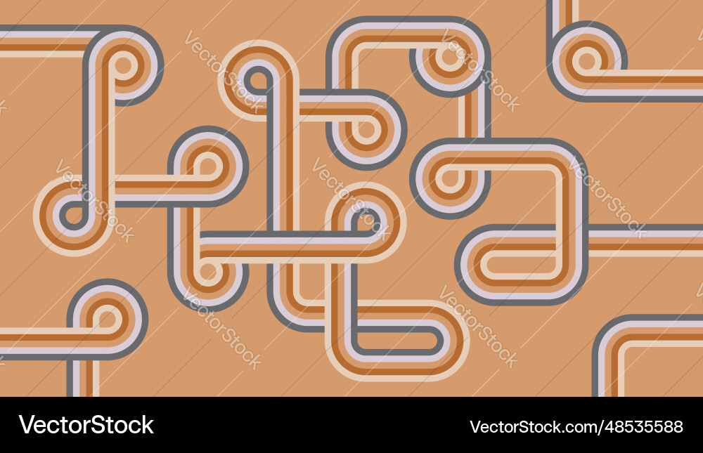 Retro Pipeline Pattern vector image