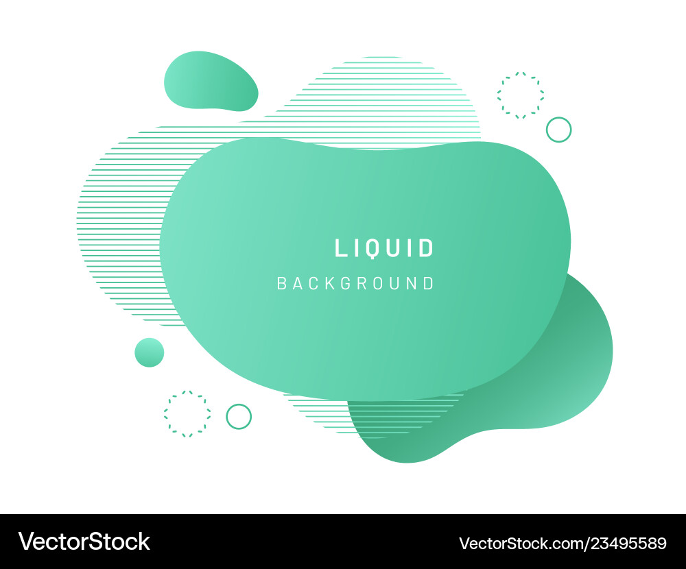 Abstract Fluid Shape Background vector image