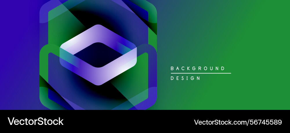 Abstract geometric design hexagonal layers create Abstract geometric design hexagonal layers create vector image
