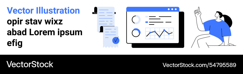 Data analysis and workflow management with graphs Data analysis and workflow management with graphs vector image