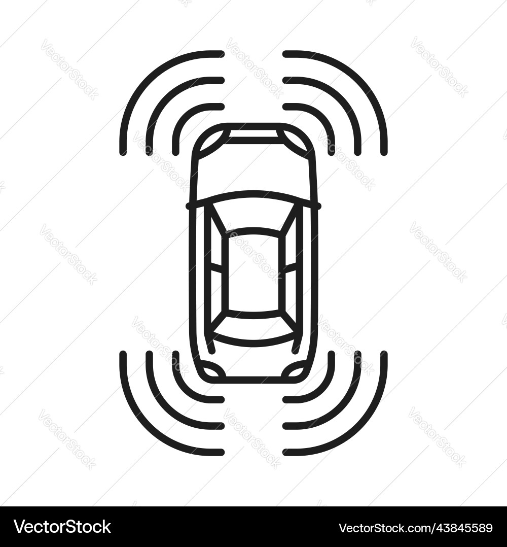 Driverless car icon self driving smart transport Driverless car icon self driving smart transport vector image