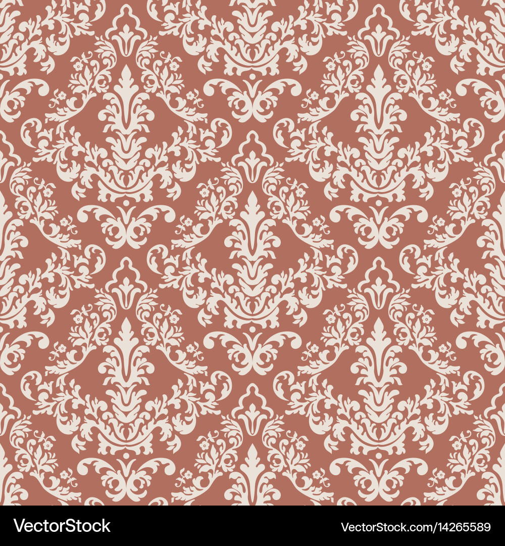 Elegant Damask Pattern Vector Image