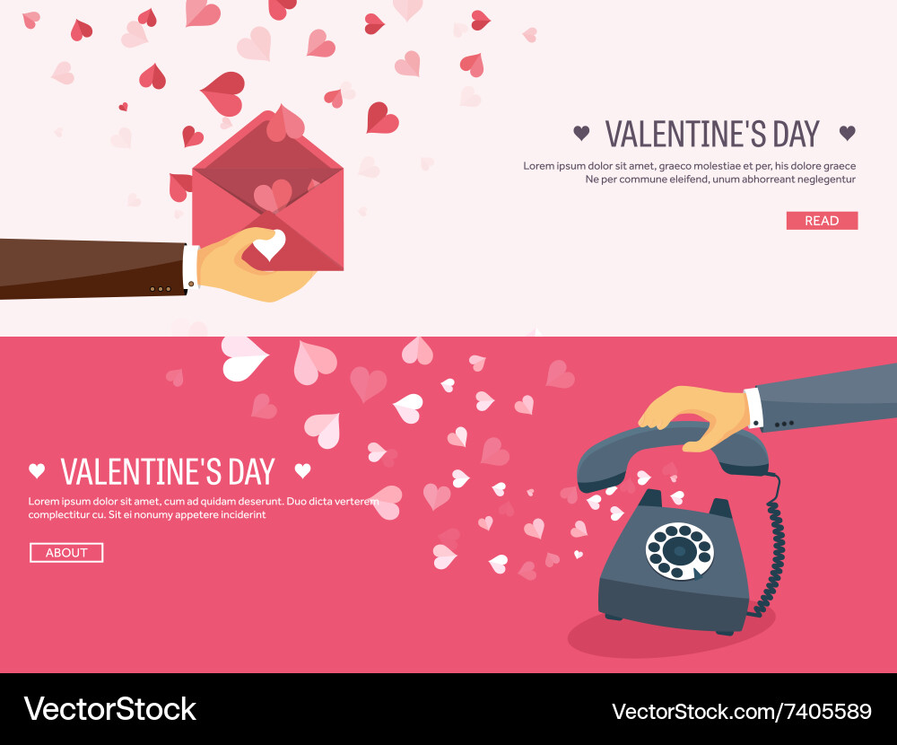Flat background with envelope Vector Image