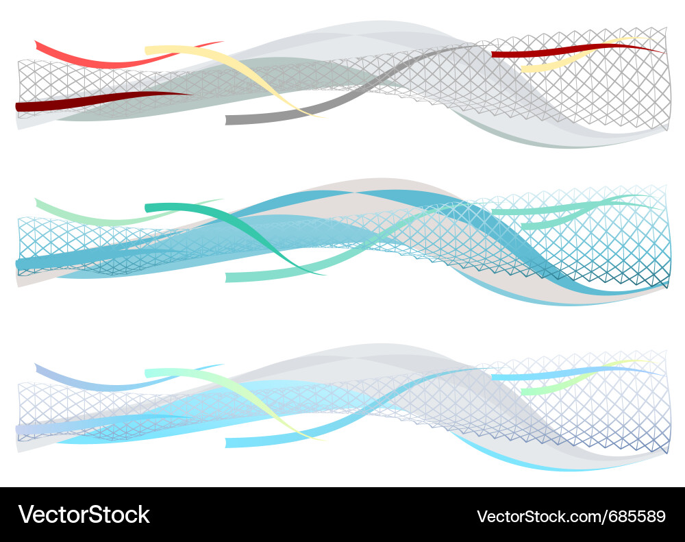 Fluid Page Grid Abstract Vector Image