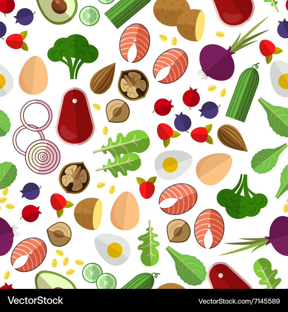 Healthy eating pattern Royalty Free Vector Image