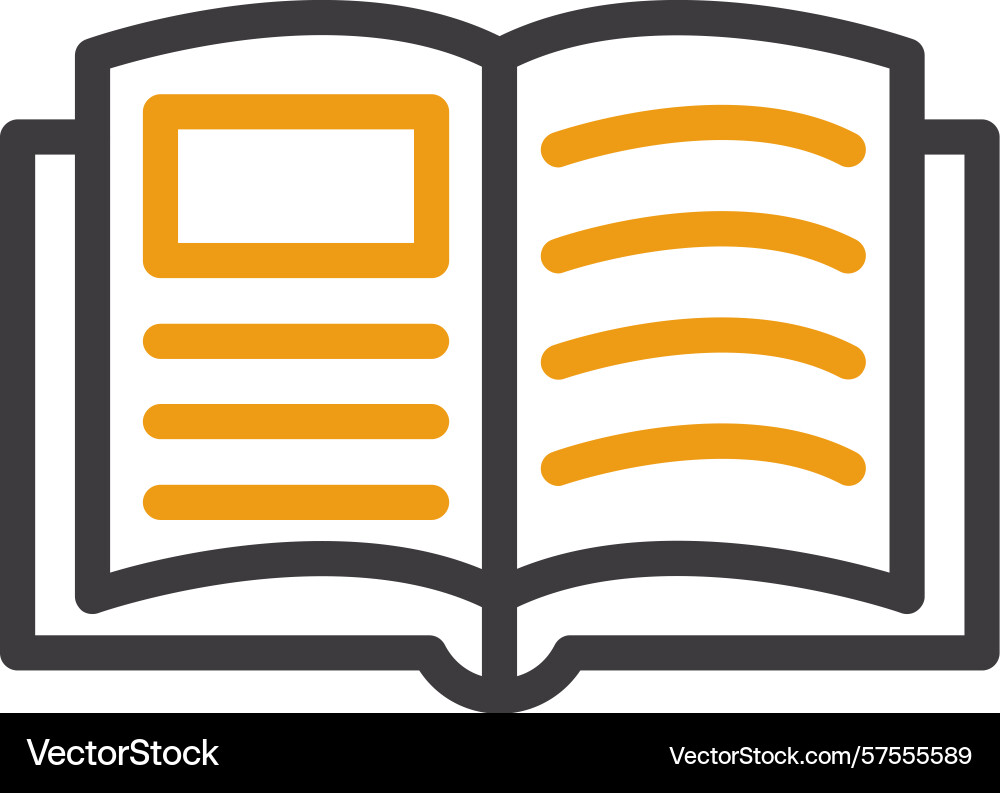 Homework two color icon vector image