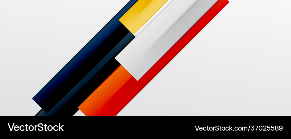 Multicolored lines background design template Vector Image