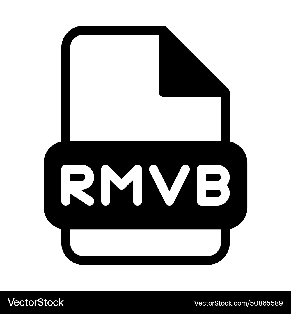 Rmvb Datei Format Video Icons Web-Dateien Etikett Symbol Rmvb Datei Format Video Icons Web-Dateien Etikett Symbol vektorbild