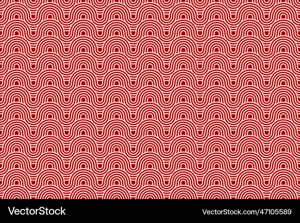 Seamless circle round texture on red background Vector Image