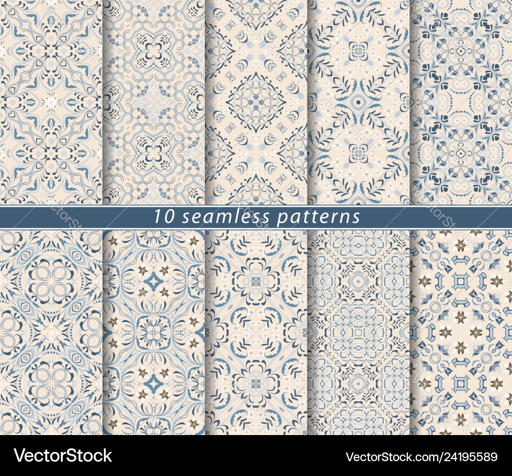 Seamless pattern in persian style Seamless pattern in persian style Vector Image