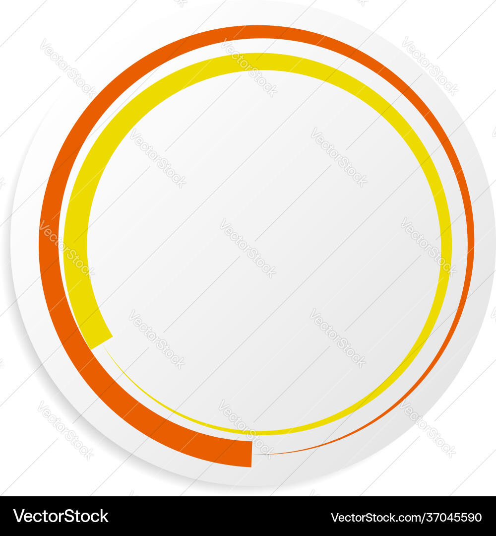 Blank empty circle shape design element Blank empty circle shape design element Vector Image