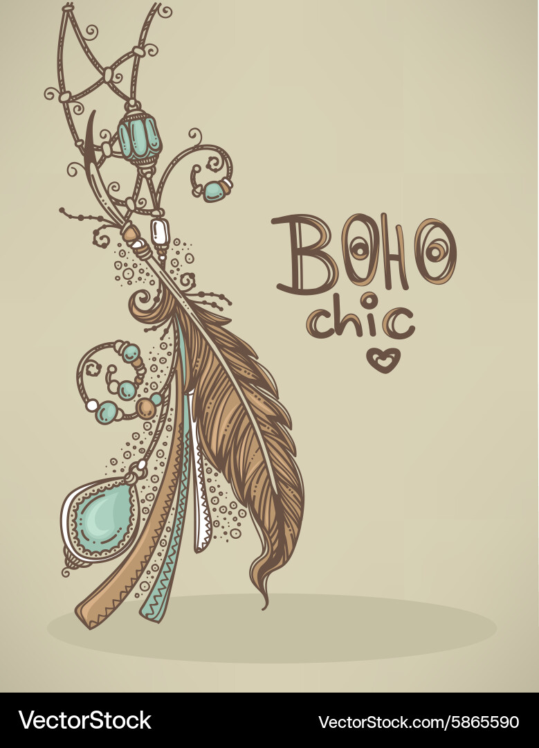 Bohemian Pattern Background vector image