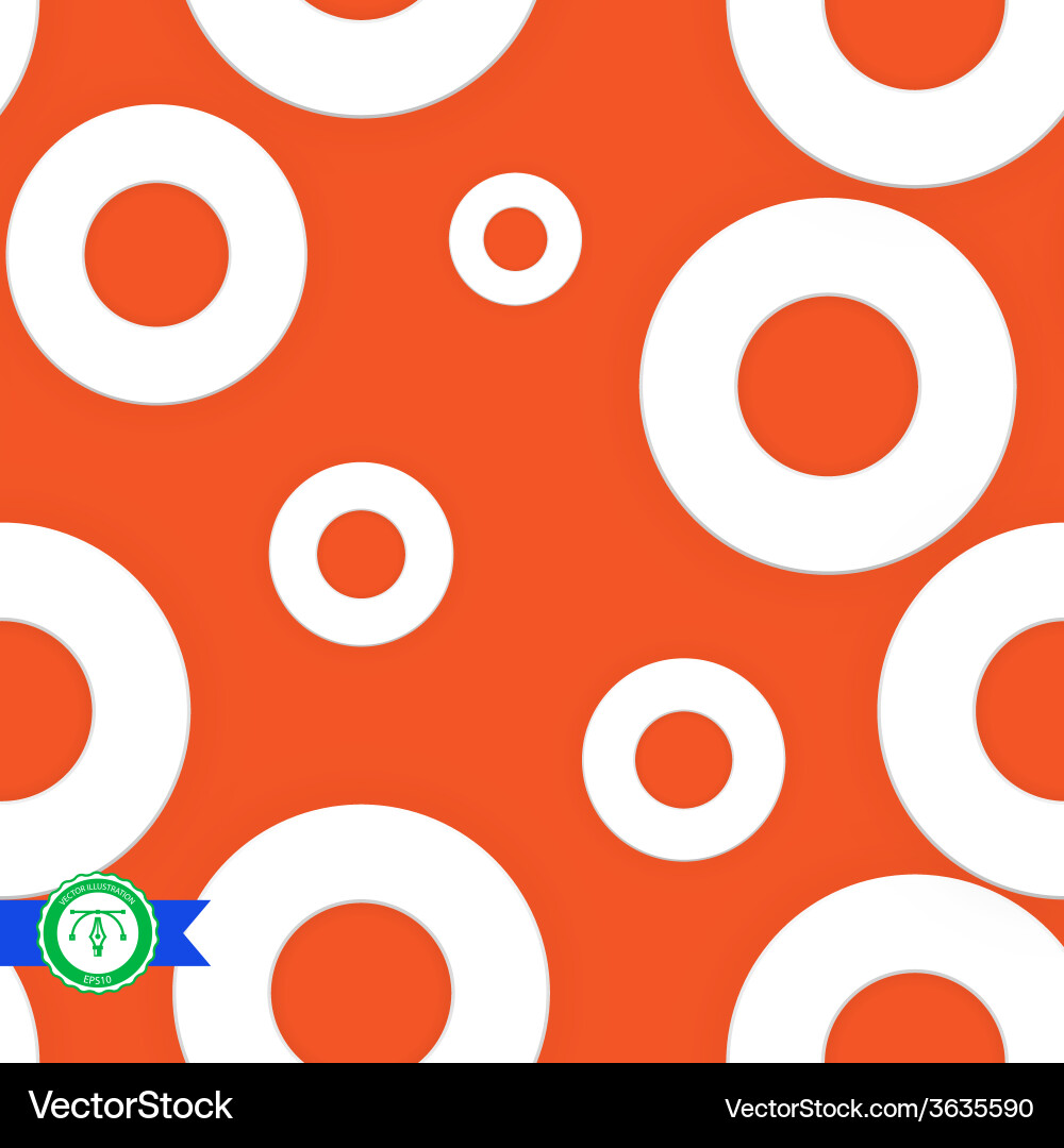 Colorful Seamless Circles Pattern vector image