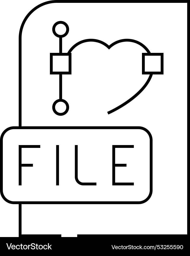 File line icon File line icon vector image