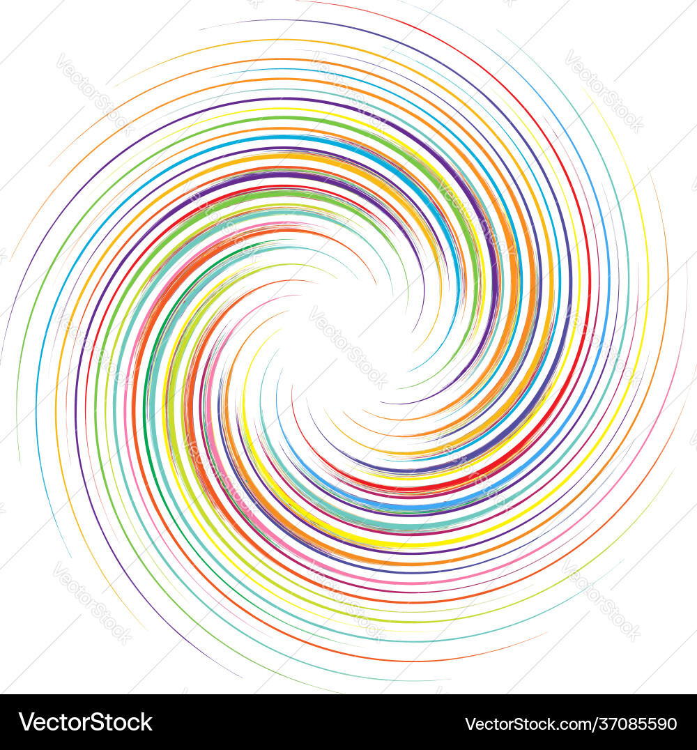 Geometric abstract circle circular element Vector Image