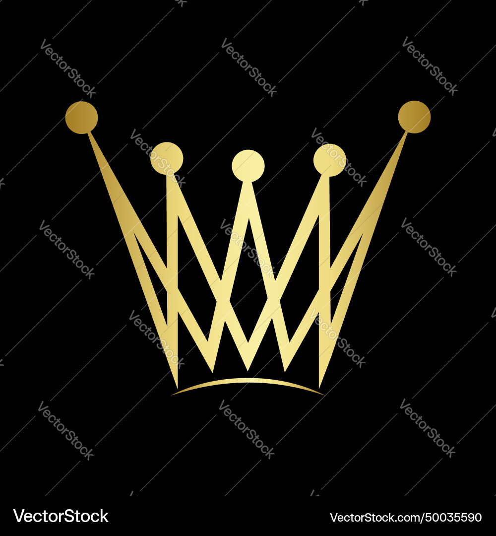 Luxus goldene königliche Krone Logo Vorlage Luxus goldene königliche Krone Logo Vorlage vektorbild