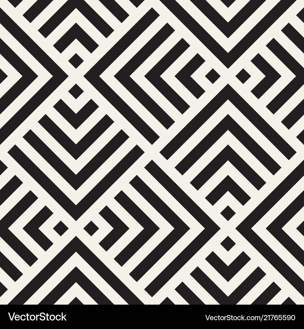 Modern Line Mosaic Pattern Vector Image