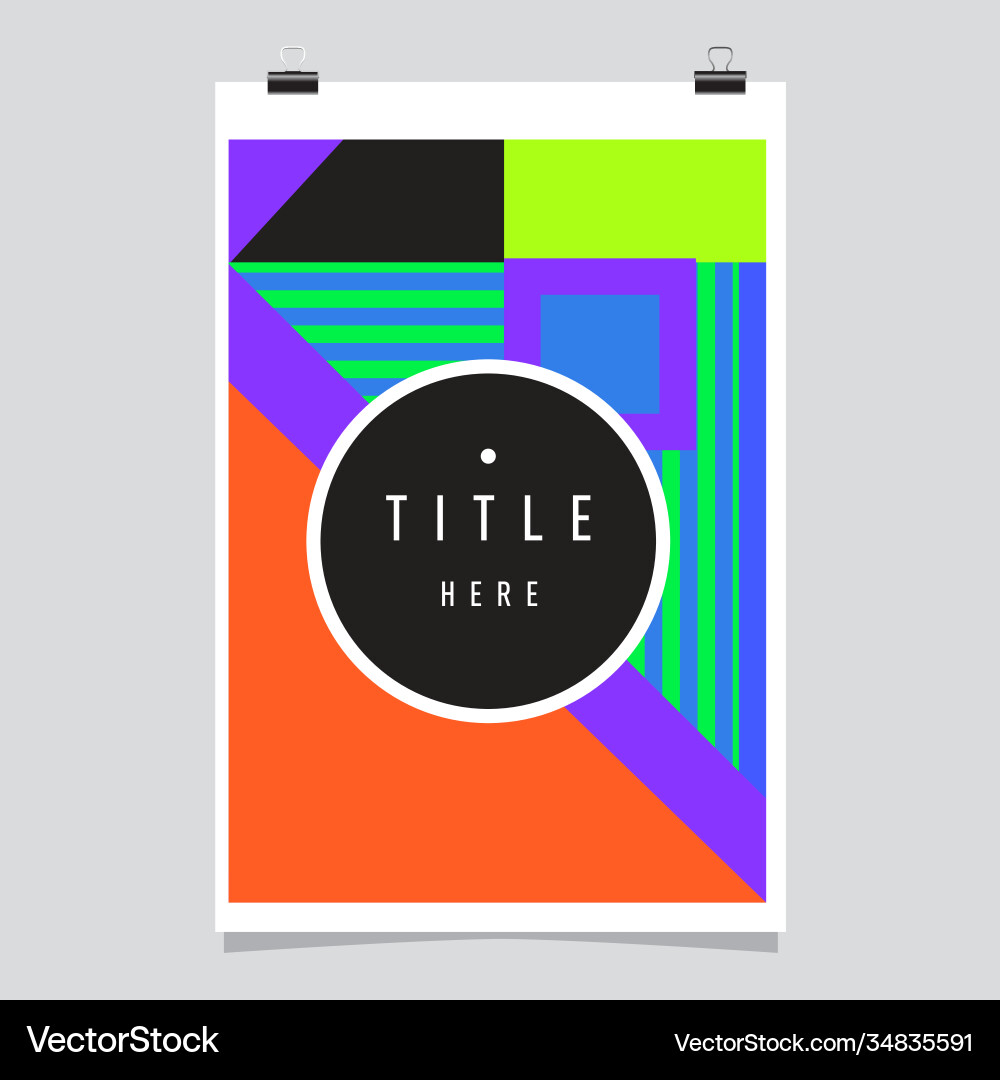 Abstract colorful geometric pattern background Vector Image