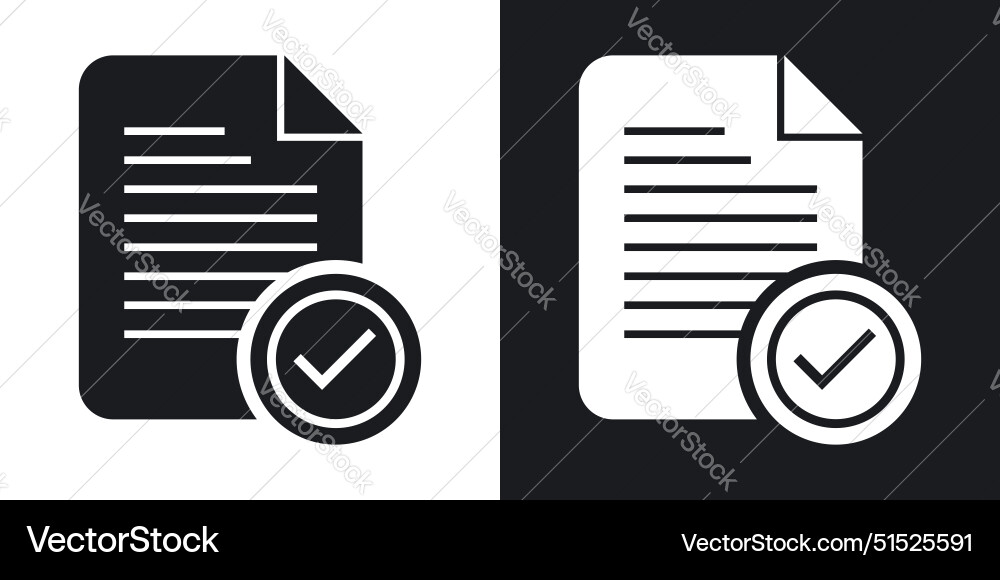Document accept icon Document accept icon vector image