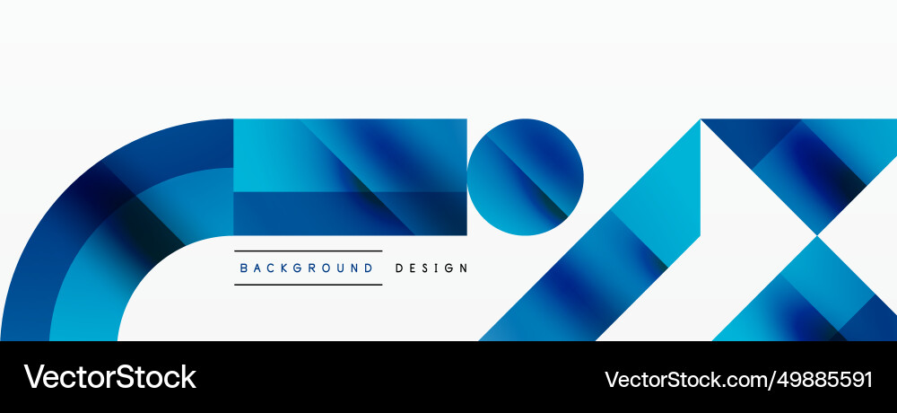 Geometric background with squares triangles Vector Image