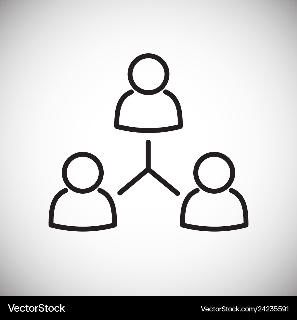 Group icon on background for graphic and web Vector Image