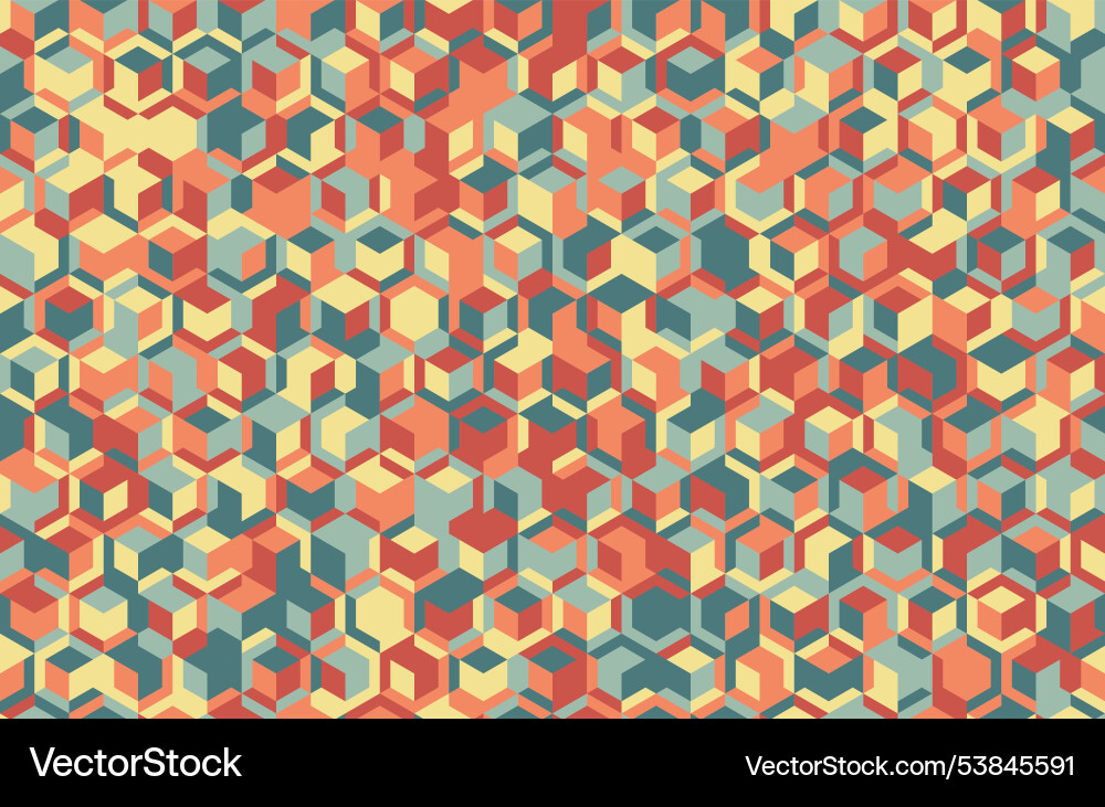 Modern abstract pattern with geometric shapes Vector Image