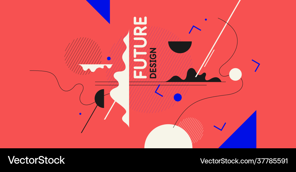 Modern backgrounds with abstract elements Vector Image