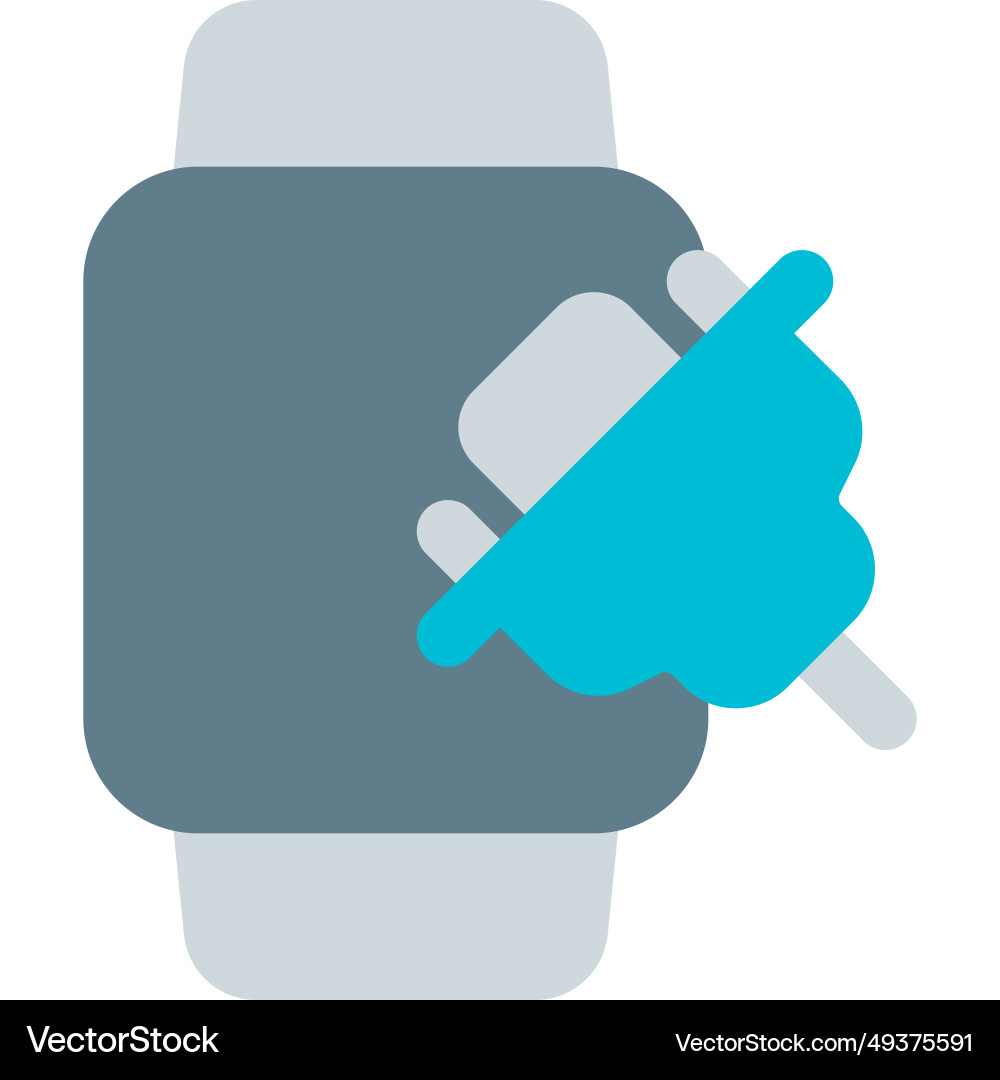 Smartwatch mit vga port für Displayausgabe Vektorbild