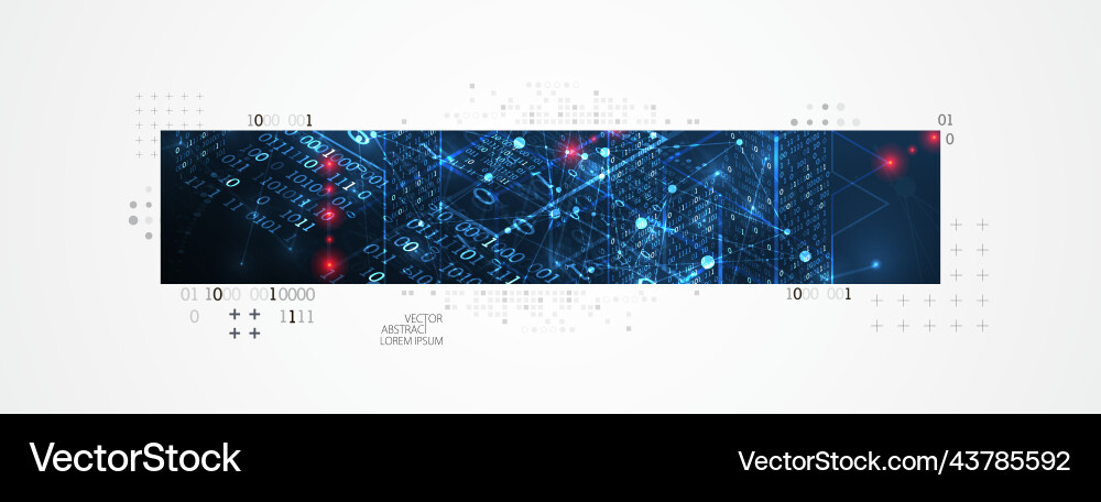 Abstract horizontal technology background Vector Image