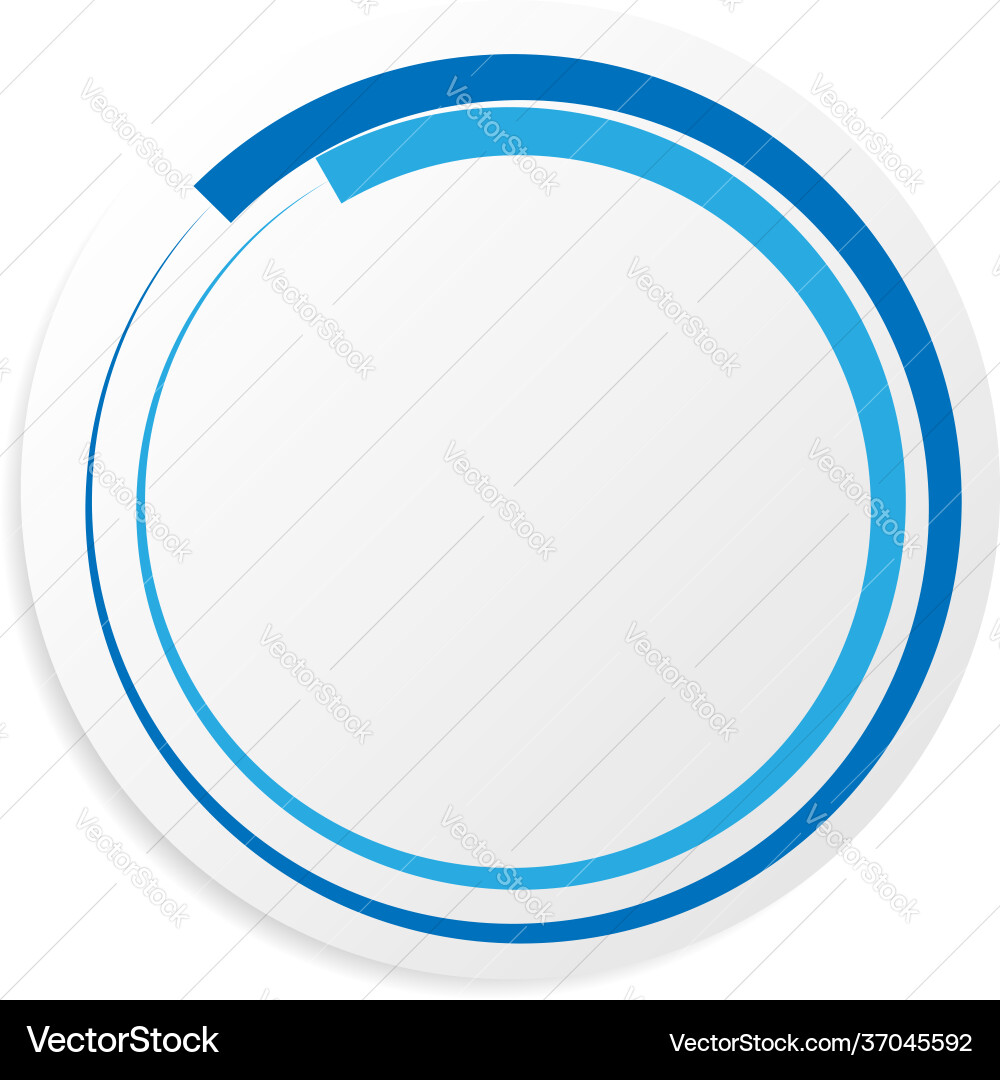 Blank empty circle shape design element Blank empty circle shape design element Vector Image
