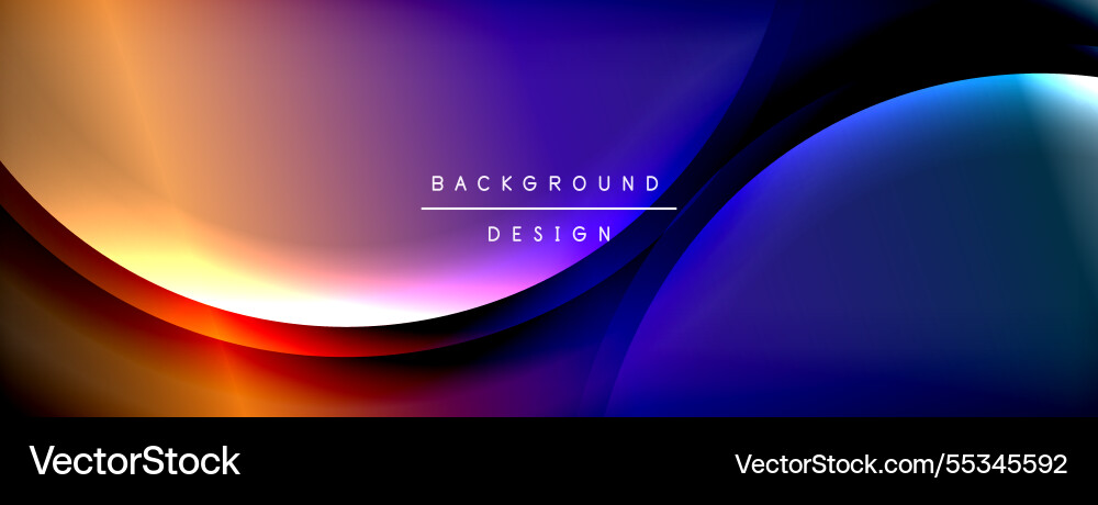 Bright rainbow style color gradient with curve Bright rainbow style color gradient with curve vector image