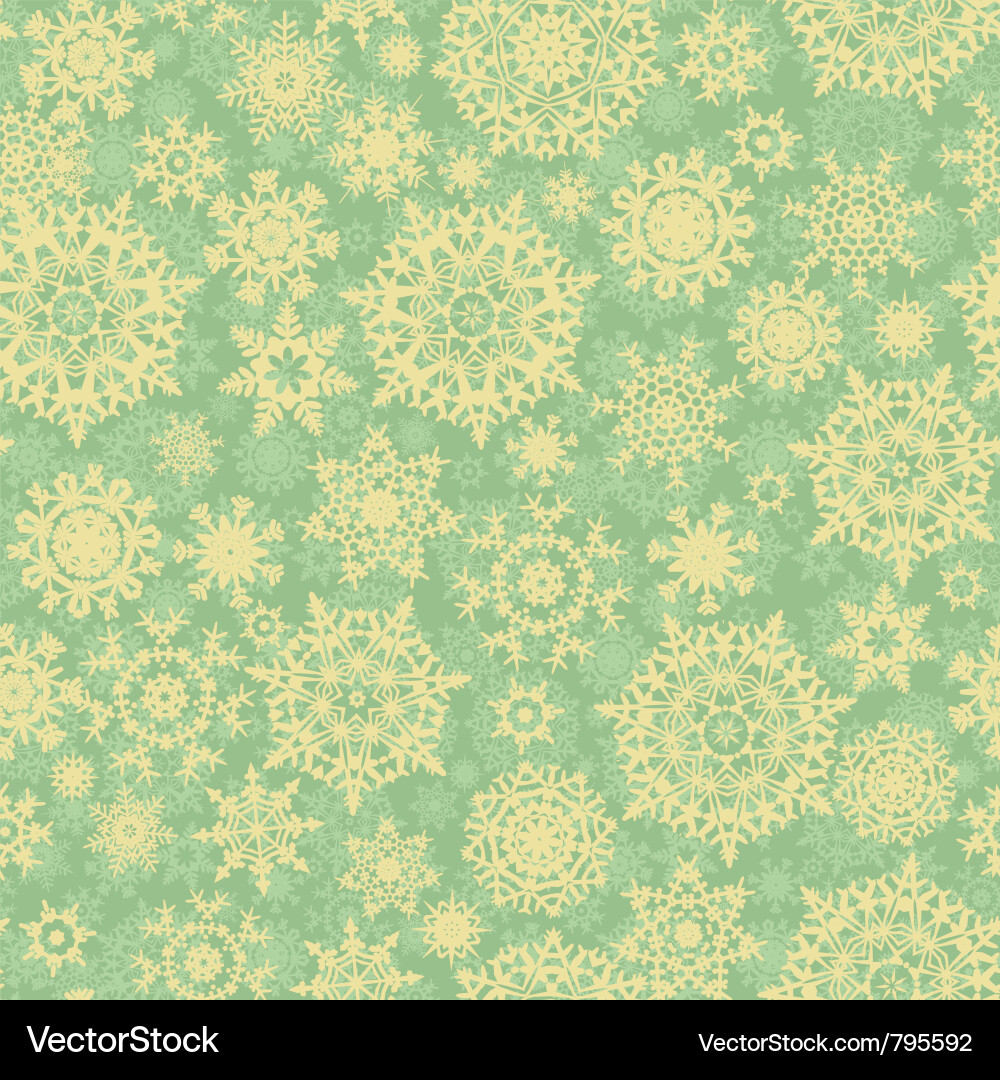 Christmas pattern snowflake vector image