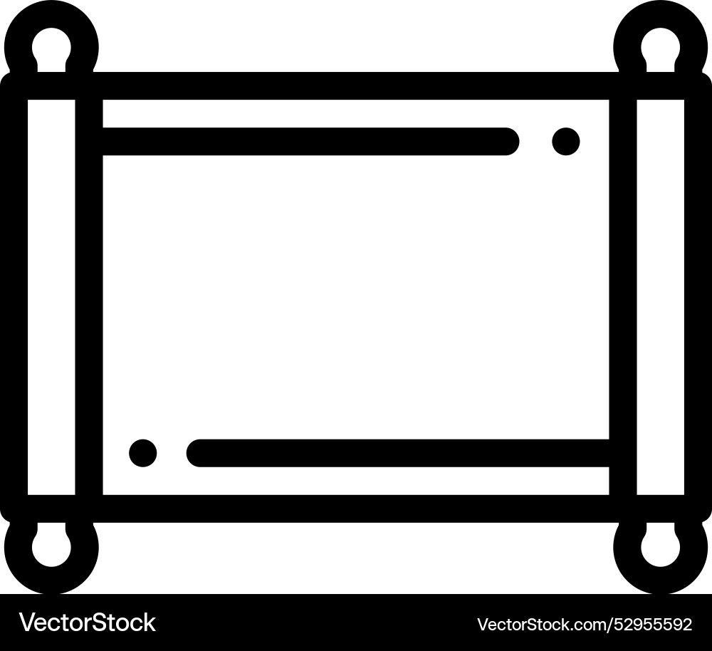 Decree icon thin linear style design isolated Decree icon thin linear style design isolated vector image