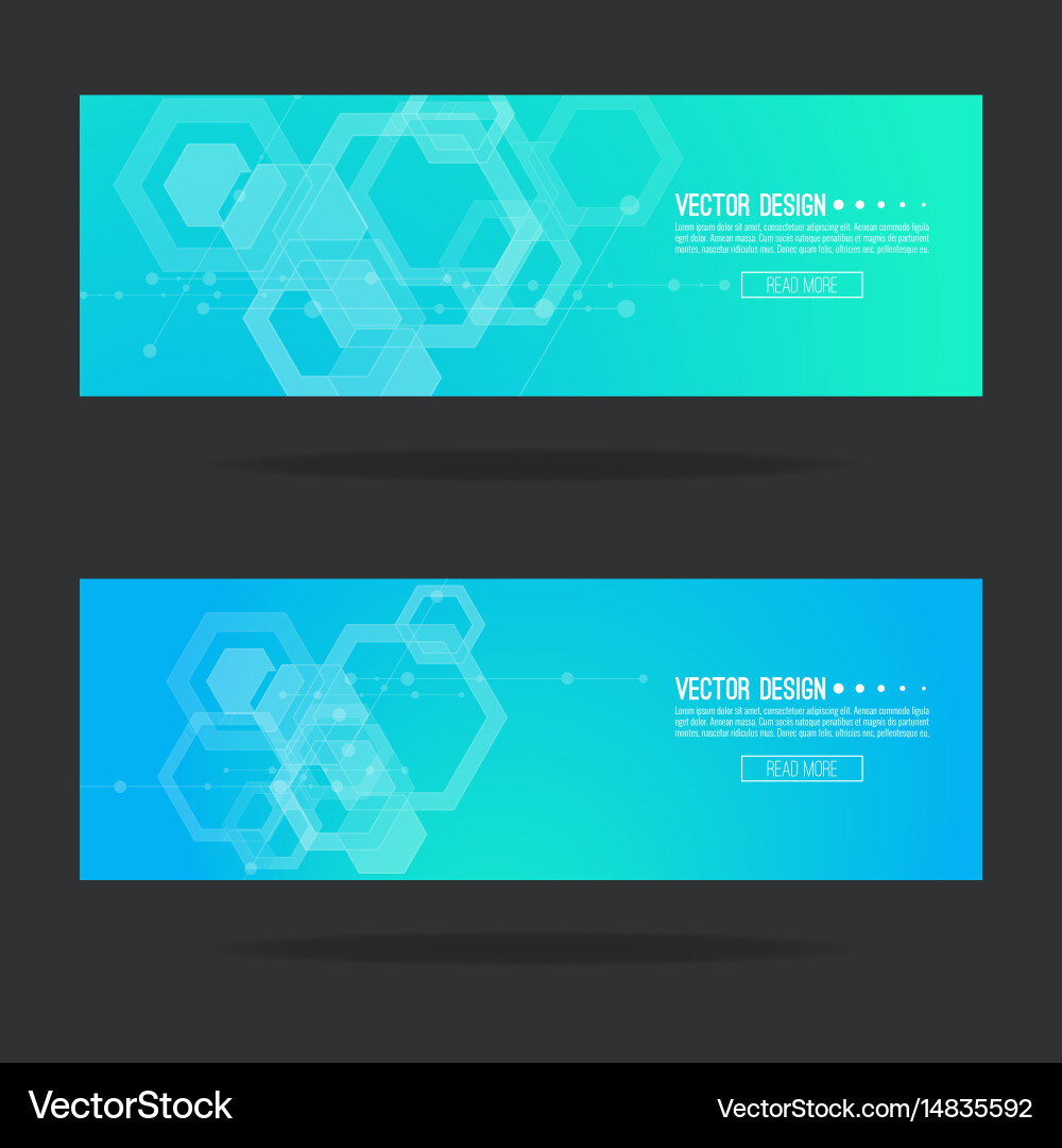 Futuristic Data Header Vector Image
