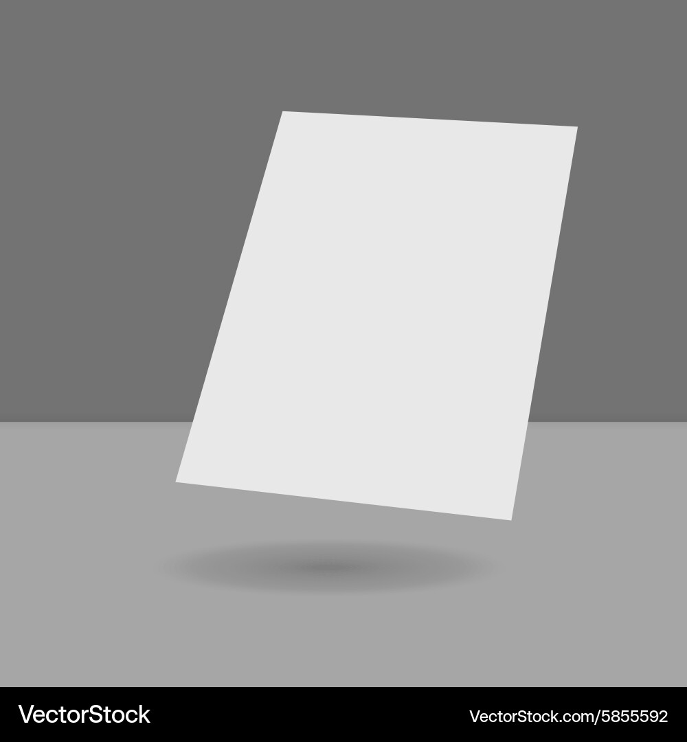 Hovering blank empty magazine Vector Image