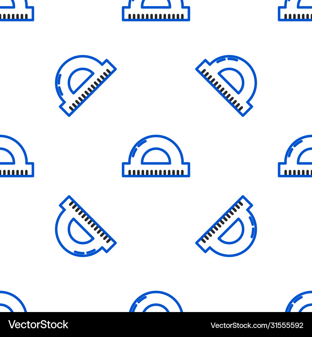 Line protractor grid for measuring degrees icon Line protractor grid for measuring degrees icon Vector Image