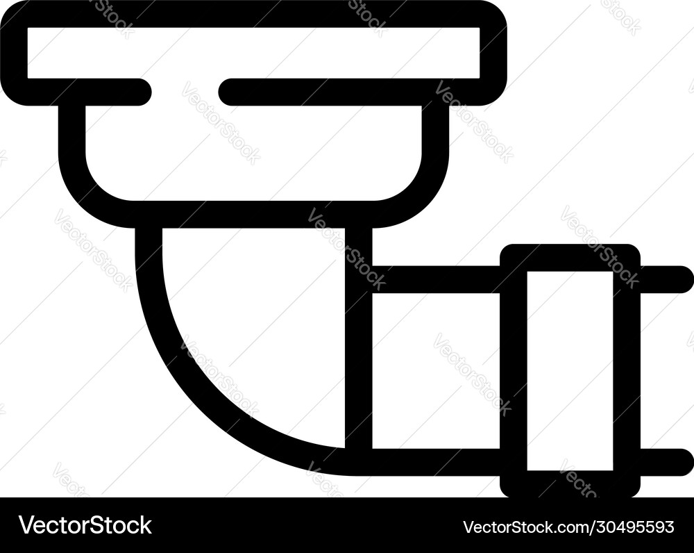 Architecture gutter icon outline style Architecture gutter icon outline style Vector Image