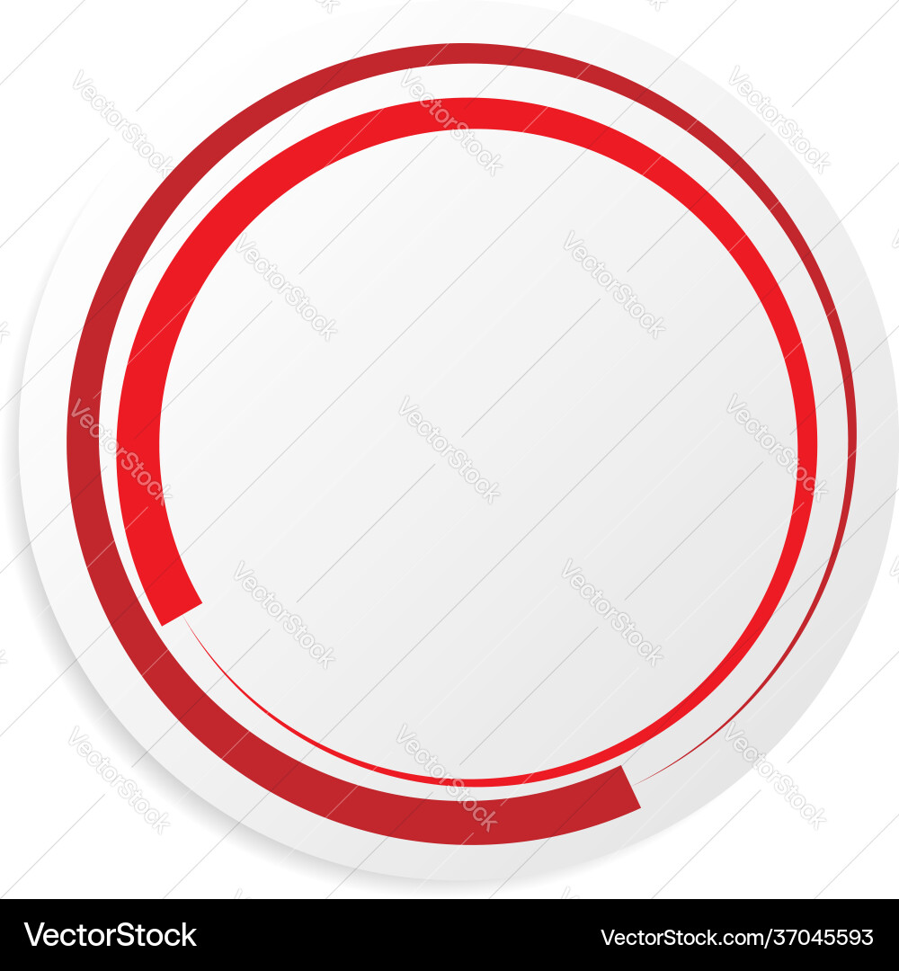 Blank empty circle shape design element Blank empty circle shape design element Vector Image
