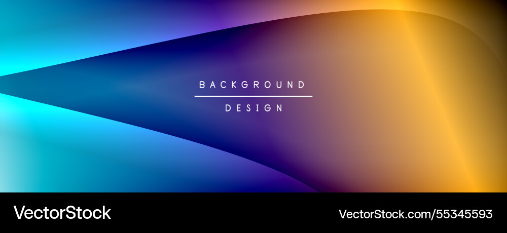 Bright rainbow style color gradient with curve Bright rainbow style color gradient with curve Vector Image